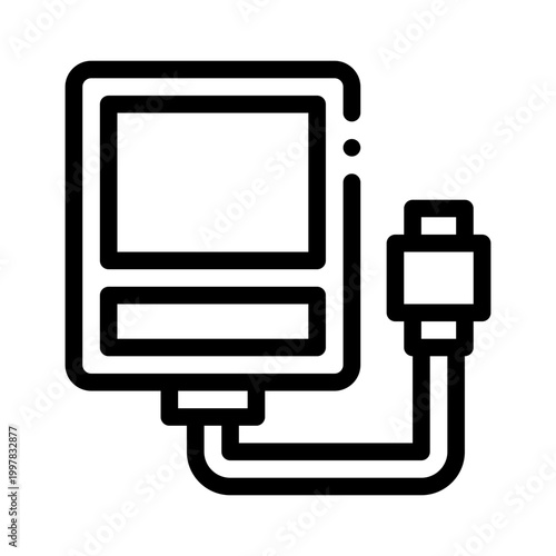 harddrive line icon