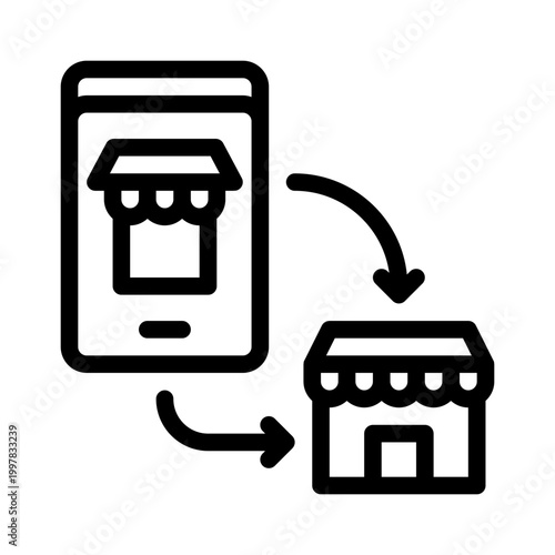 marketplace line icon