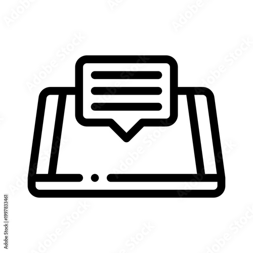 notification line icon