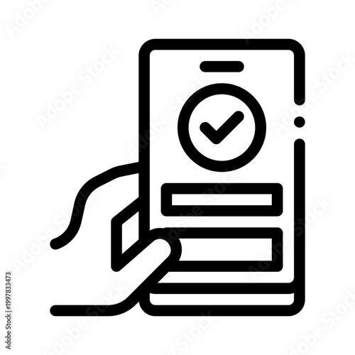 online booking line icon