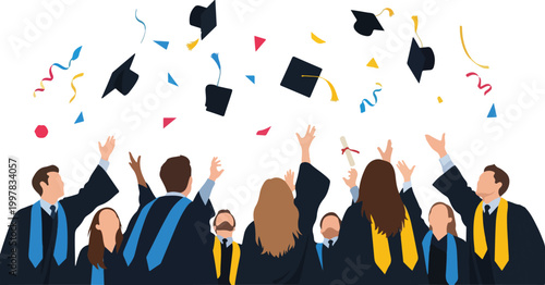 Graduates Celebrating Academic Success.