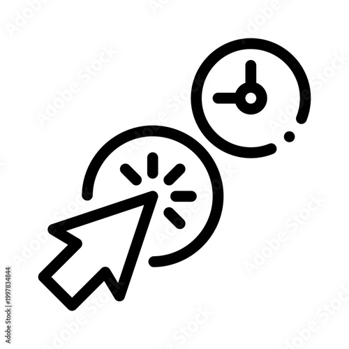 wait cursor line icon
