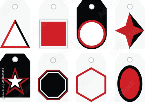 Geometric Hang Tag Template Set
