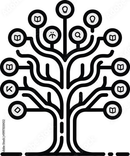 Knowledge Tree Education Vector Illustration
Tree of Knowledge Learning Concept Vector Design
Education Growth Tree Logo Concept Vector
Knowledge Tree with Books and Leaves Vector Art
Learning and Wis