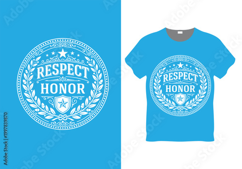 Honor Heroes Circle Tee – star border
