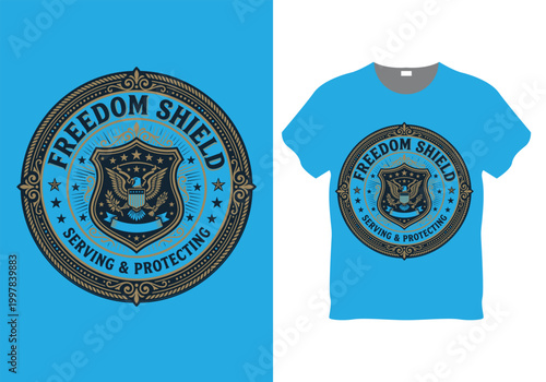 United Pride Circle Tee – geometric ornaments
