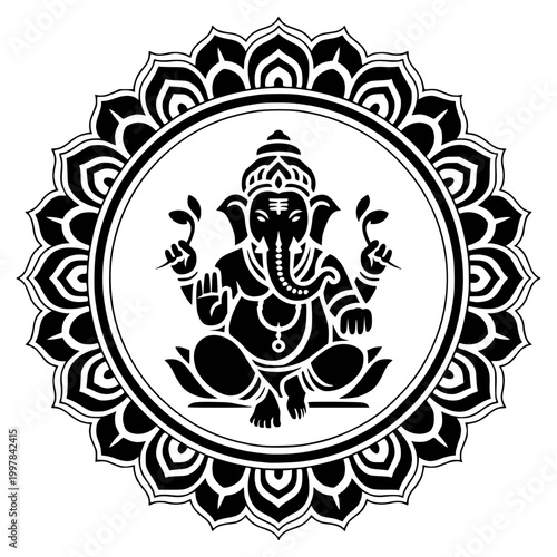 lord ganesha line art drawing, god ganesh picture, god ganesh vector image