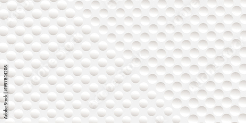 Golf backgrounds. Realistic rendition of golf ball texture closeup. Background material illustration with a golf ball pattern.