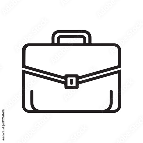 Briefcase icon vector on White Background ,Vector Art Illustration on white background.

