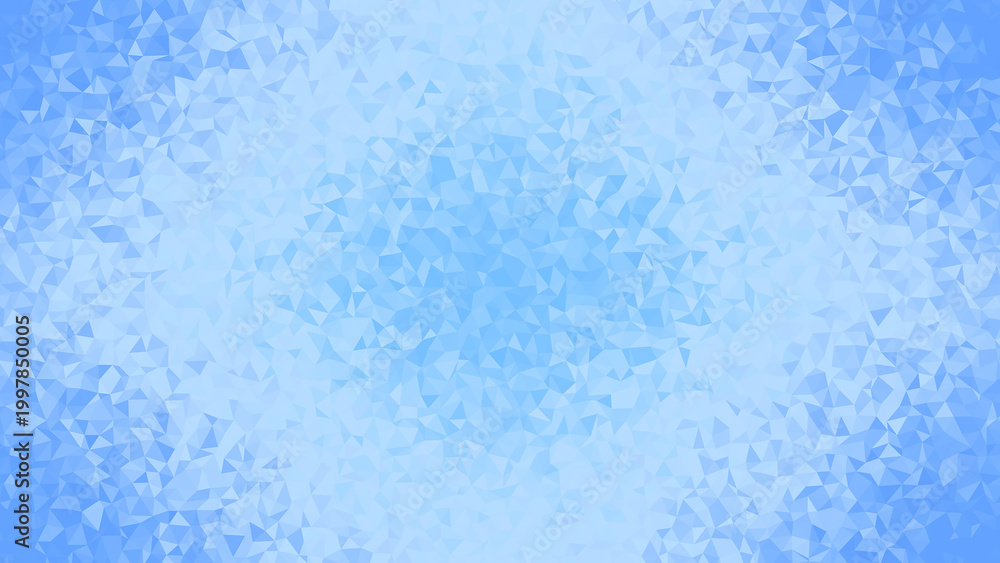 Fototapeta premium Light blue abstract geometric background with soft triangular polygon pattern
