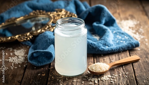 Rice water skincare prep
