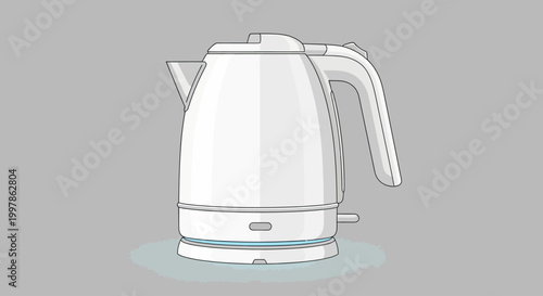 Electric Kettle Appliance Kitchen Device.