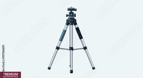 Tripod stand for camera equipment.