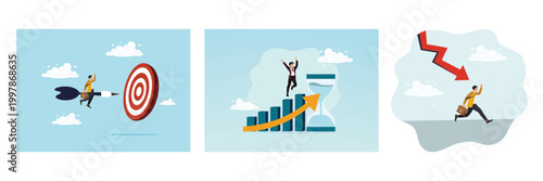 Entrepreneurs achieve business targets, long-term investment, the decline of the stock market.