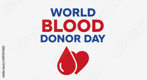 World Blood Donor Day awareness campaign logo.