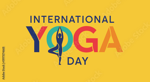 International Yoga Day celebration logo.