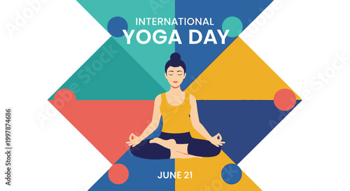 International Yoga Day celebration poster design.