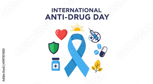 International Anti Drug Day awareness campaign.