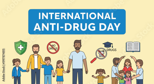 International Anti Drug Day awareness campaign.
