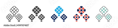 Fotografía ketupat icon set consisting of multiple styles