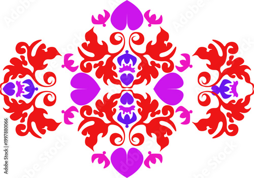 Floral pattern. wood carving pattern