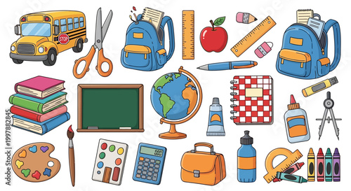 School supplies and education tools.