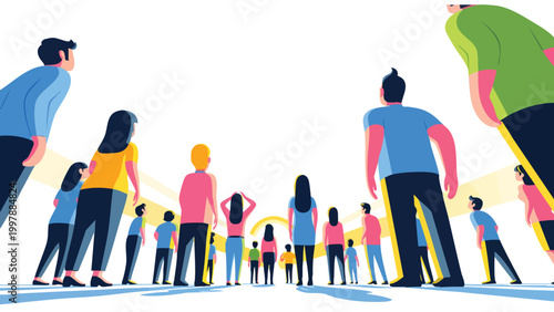 Visionary workforce and diverse professional team looking forward to future growth and corporate success