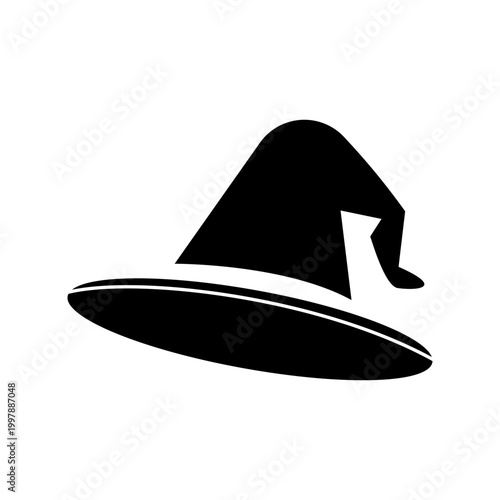 Wizard Witch Hat icon isolate on white background.