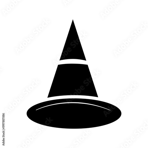 Wizard Witch Hat icon isolate on white background.