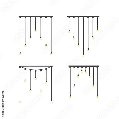 Modern Chandelier Light Fixtures Set, Contemporary Pendant Lighting Designs