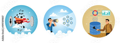 An entrepreneur faces challenges and finds innovations, ideas and reviews to achieve success.