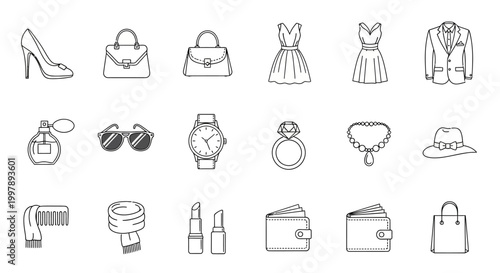 Fashion accessories and clothing items.