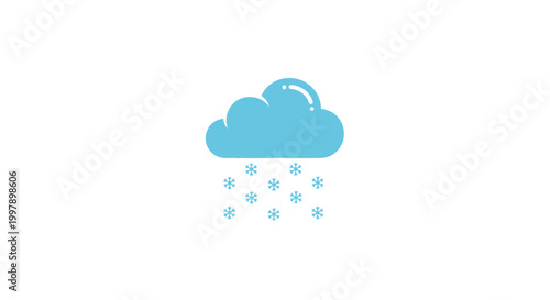 Rain Cloud Weather Forecast Symbol.