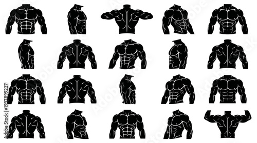 Collection of government and law silhouette icons representing voting, justice, and patriotism