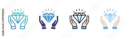 Value Icon Set Vector Collection Isolated In Black And White