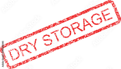 Dry storage condition label stamp vector