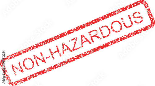 Non hazardous material label stamp vector