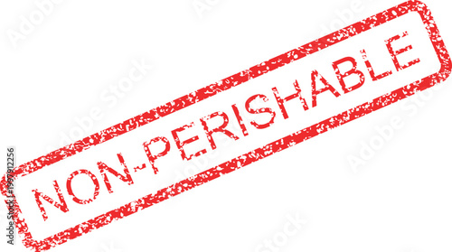 Non perishable goods stamp vector