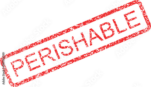 Perishable goods storage stamp vector