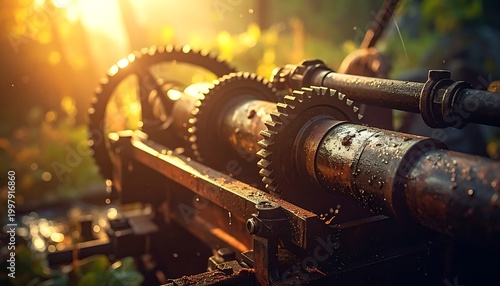 Rusty gears outdoor