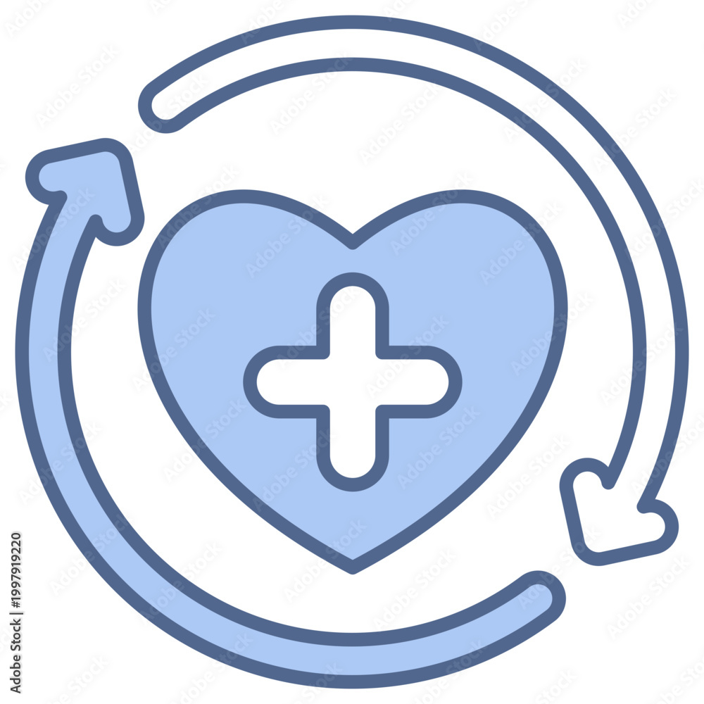 Obraz premium Healing Blue Icon