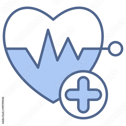 Health  Blue Icon