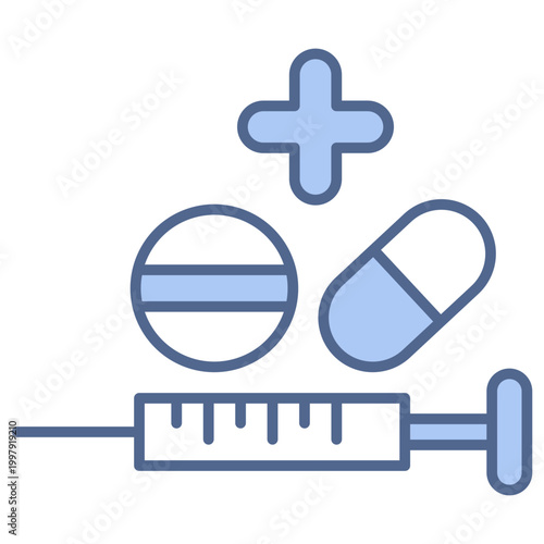 Drug Blue Icon