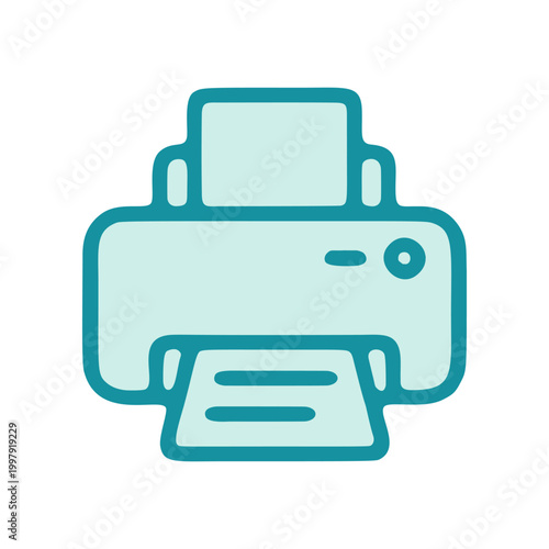 Modern printer icon illustration vector design for communication concept