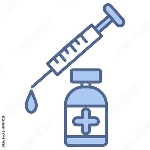 Syringe Blue Icon