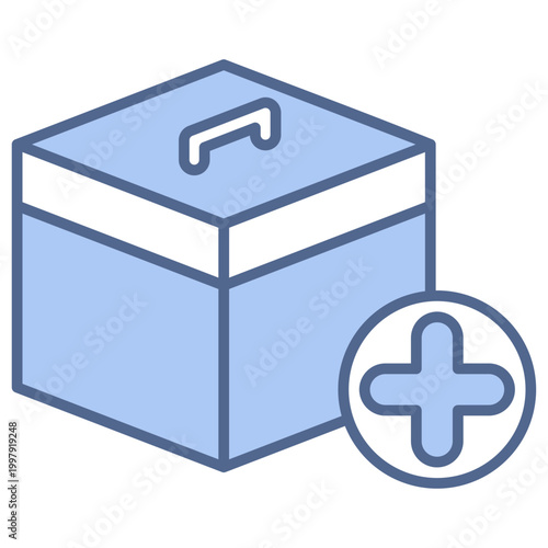 First Aid Kit Blue Icon