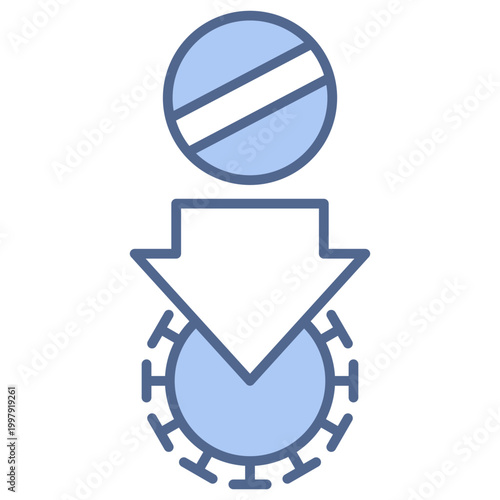 Antibiotic Blue Icon