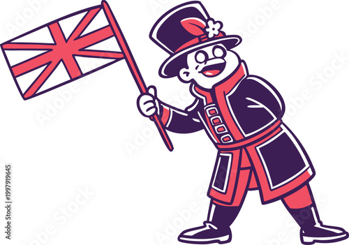 Fotografie London Guard Traditional Uniform British Soldier Illustration
