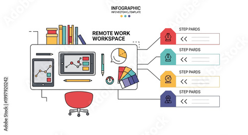 Cybersecurity operations center infographic template for data protection