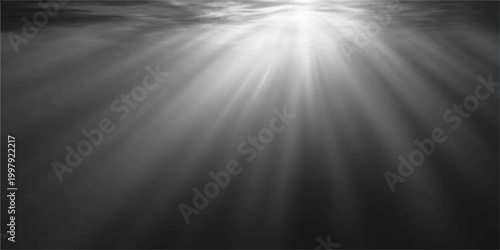 Brushed aluminum plate with a polished metallic texture features shiny rays of light reflecting across the gray stainless steel surface to create a dark industrial pattern